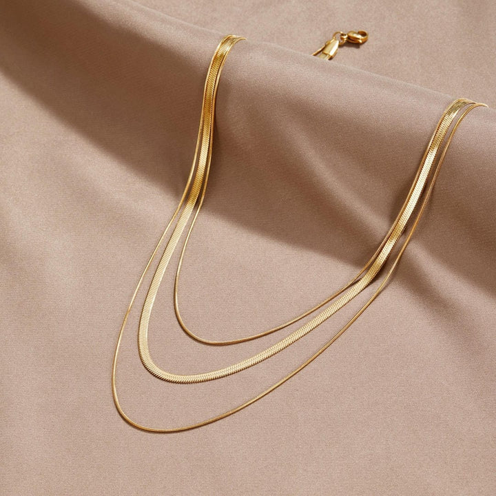 Collier en Or à Multi-Couches