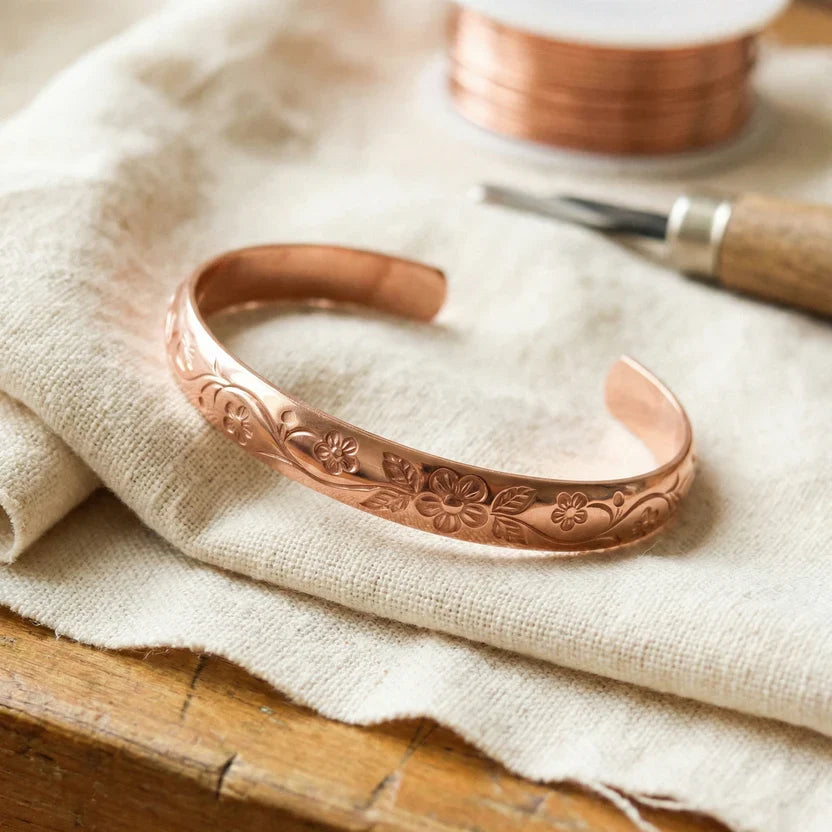 Bracelet en cuivre Heritage Fleuraison