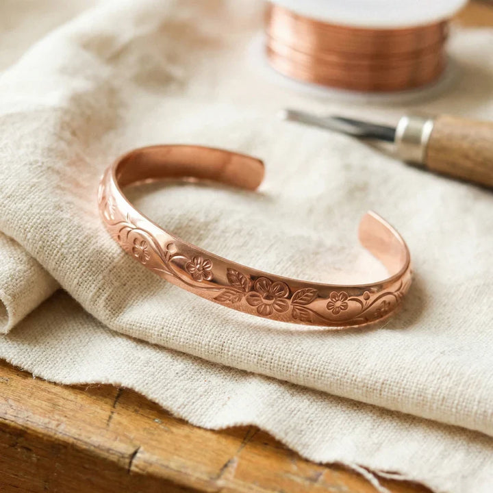 Bracelet en cuivre Heritage Fleuraison
