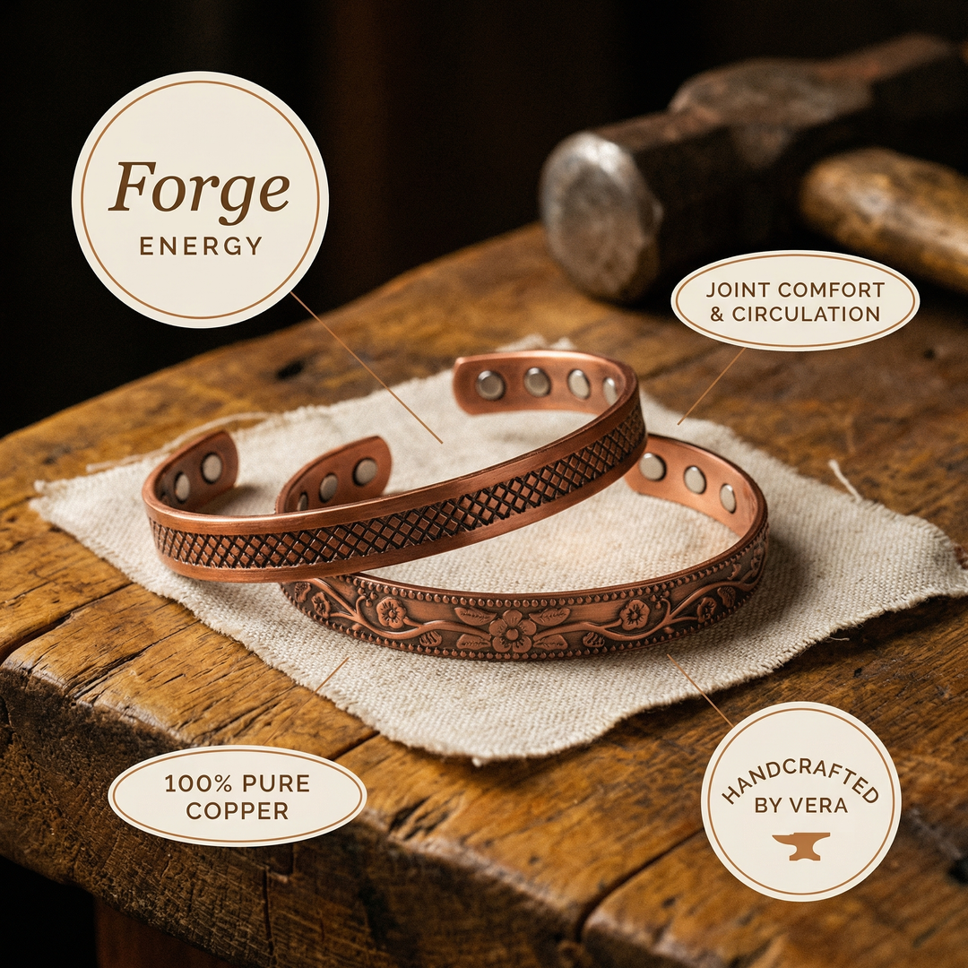 Ensemble en cuivre de la forge de l&