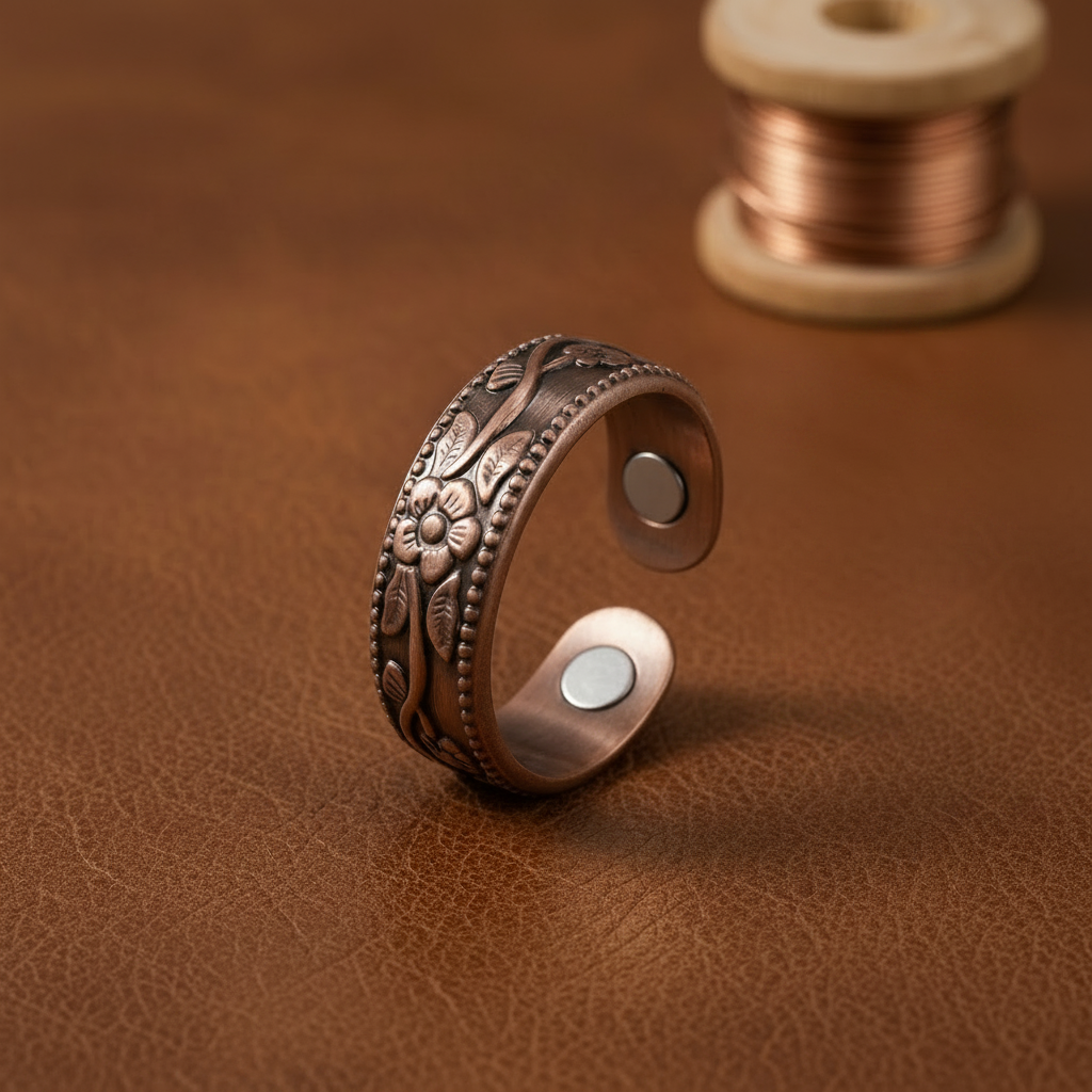 Bague en cuivre Calyx