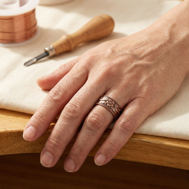 Bague en cuivre Soul Petal