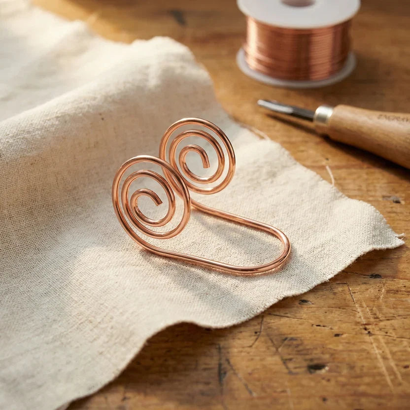 Bracelet en Cuivre Spiralé