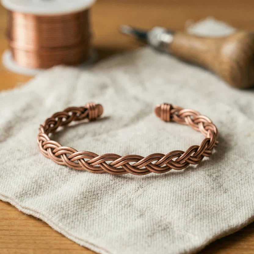 Bracelet de cheville en cuivre Serene Reed