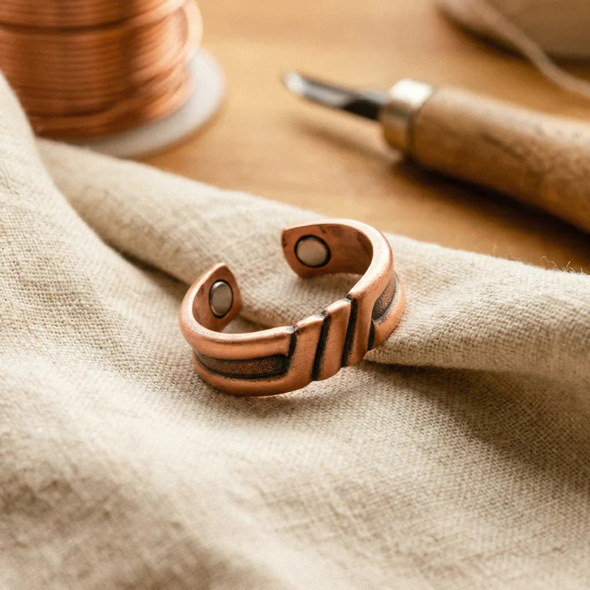 Bague en cuivre des marais
