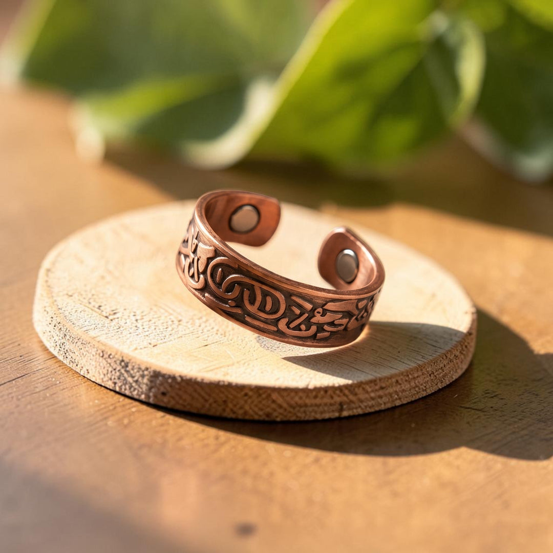 Bague en cuivre burr d&