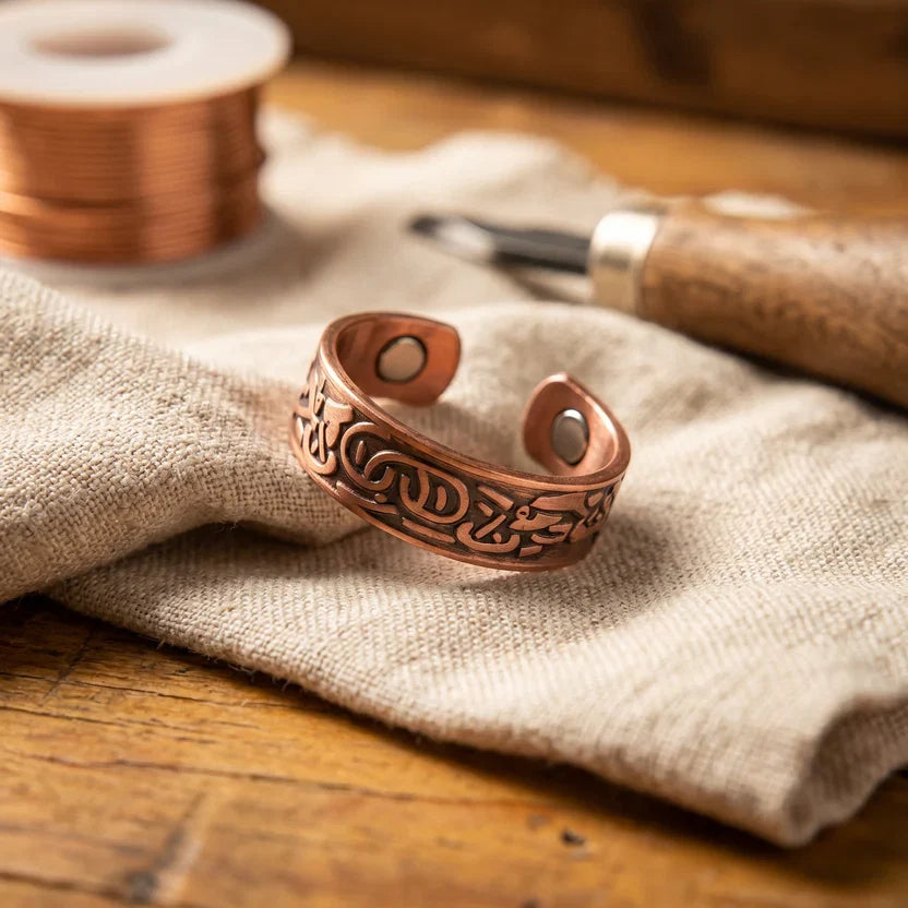 Bague Infini en Cuivre Burr