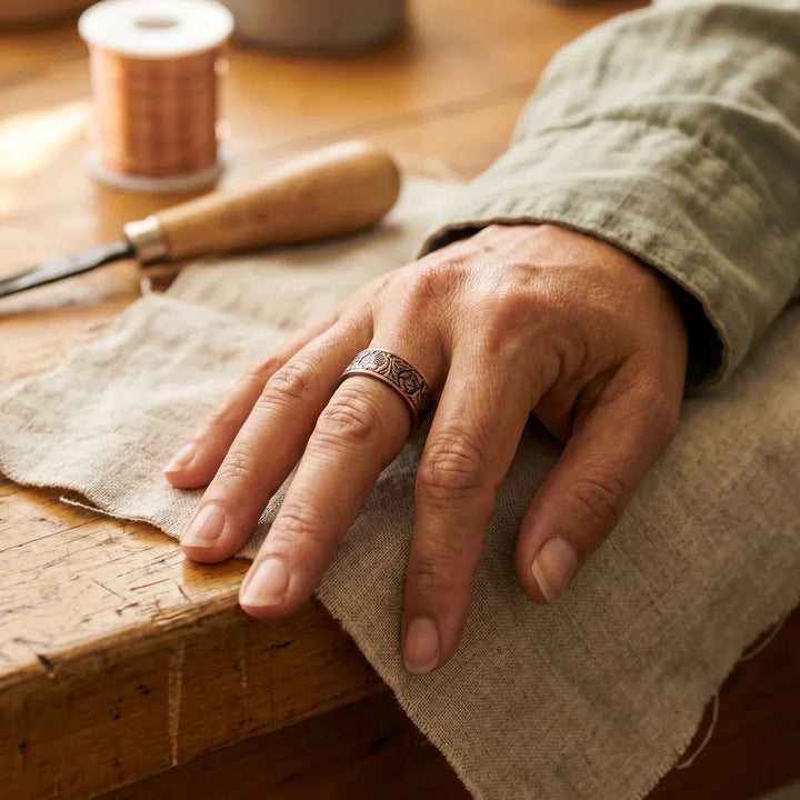 Bague en cuivre brut Bole