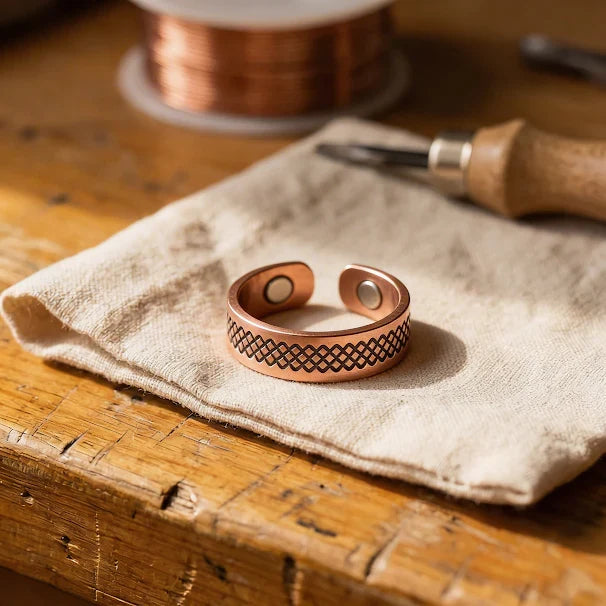 Bague Prestige en Cuivre Grid