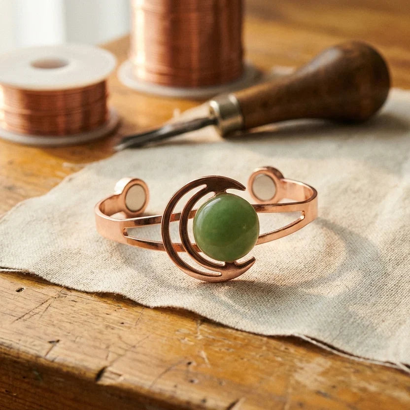 Bracelet en cuivre avec sphère d&