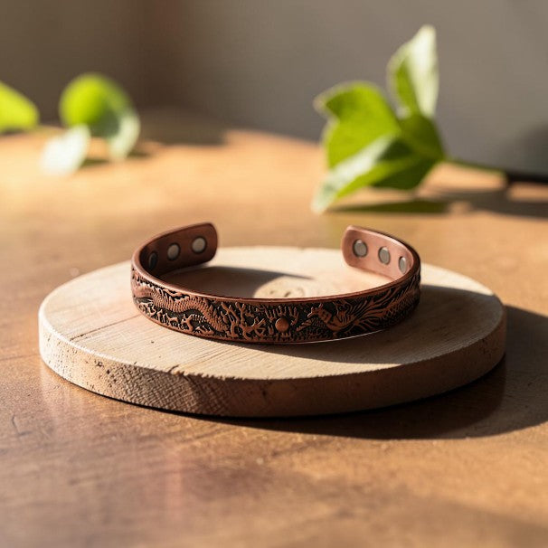 Bracelet en cuivre Ella, finition brute