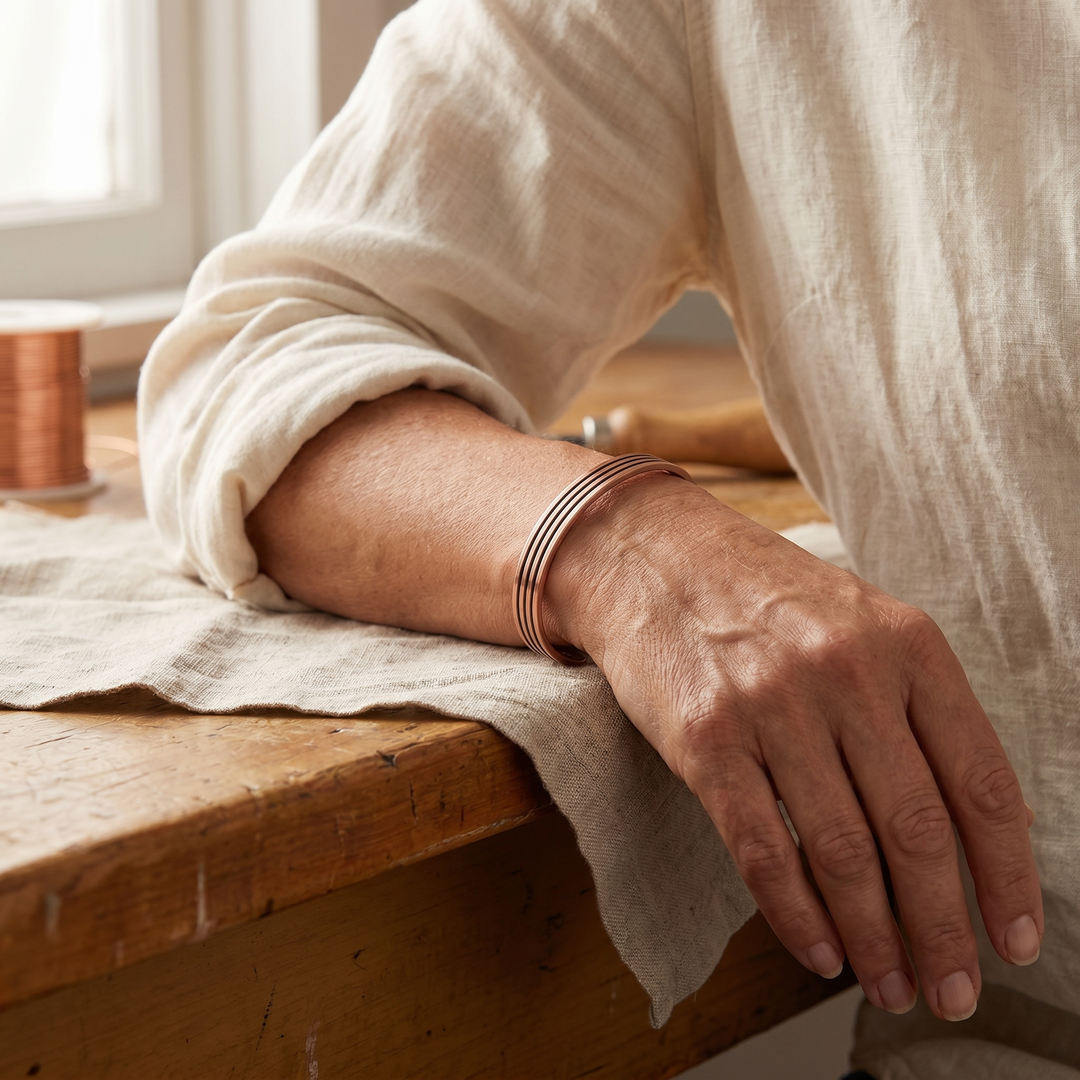 Bracelet en cuivre de sage d&