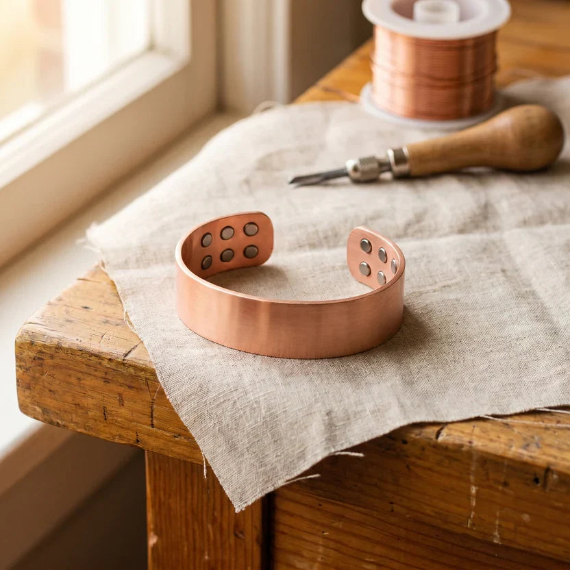 Bracelet en cuivre artisanal Anvil