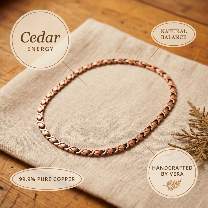 Collier en cuivre Cèdre d&