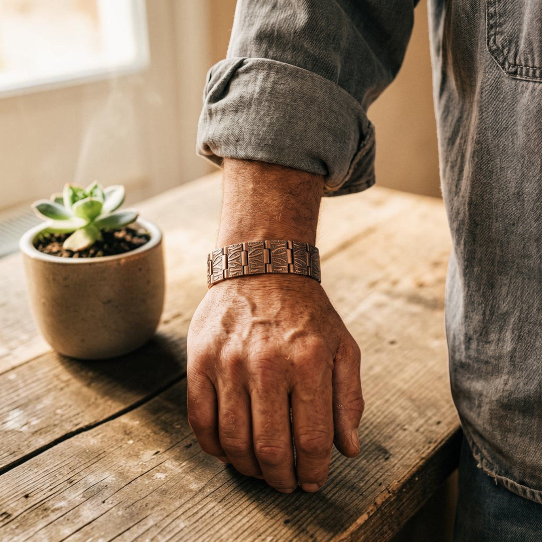 Bracelet en cuivre pour homme Ella&