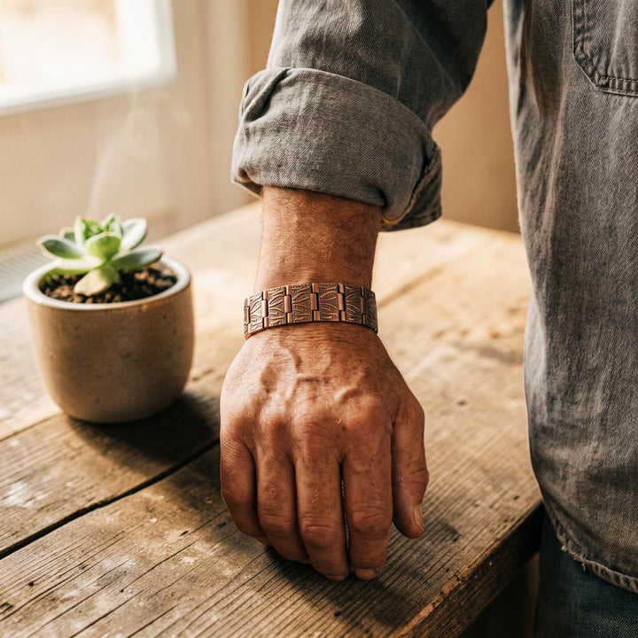 Bracelet en cuivre pour homme Ella&