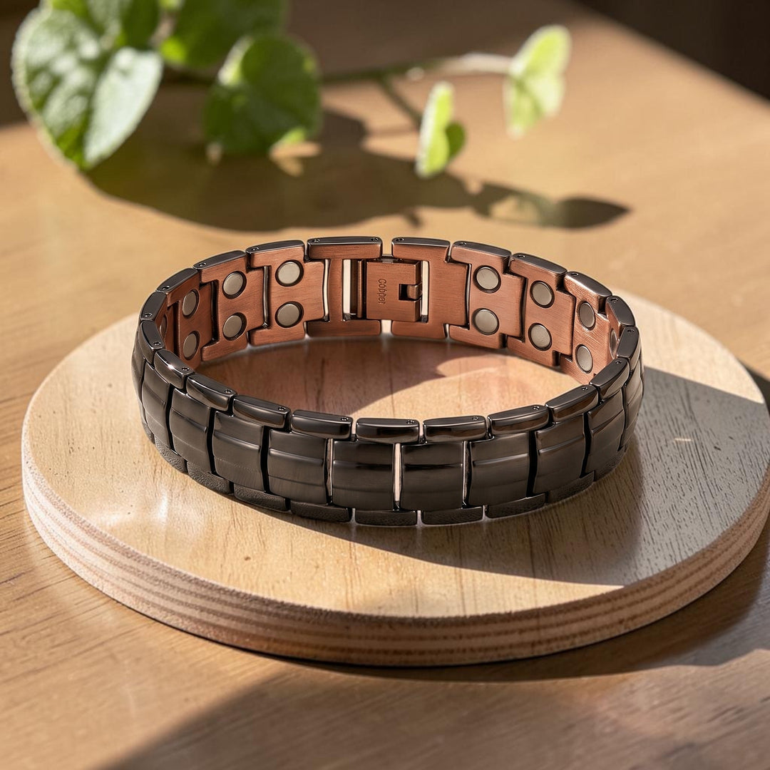 Bracelet en cuivre ocre pour homme d&