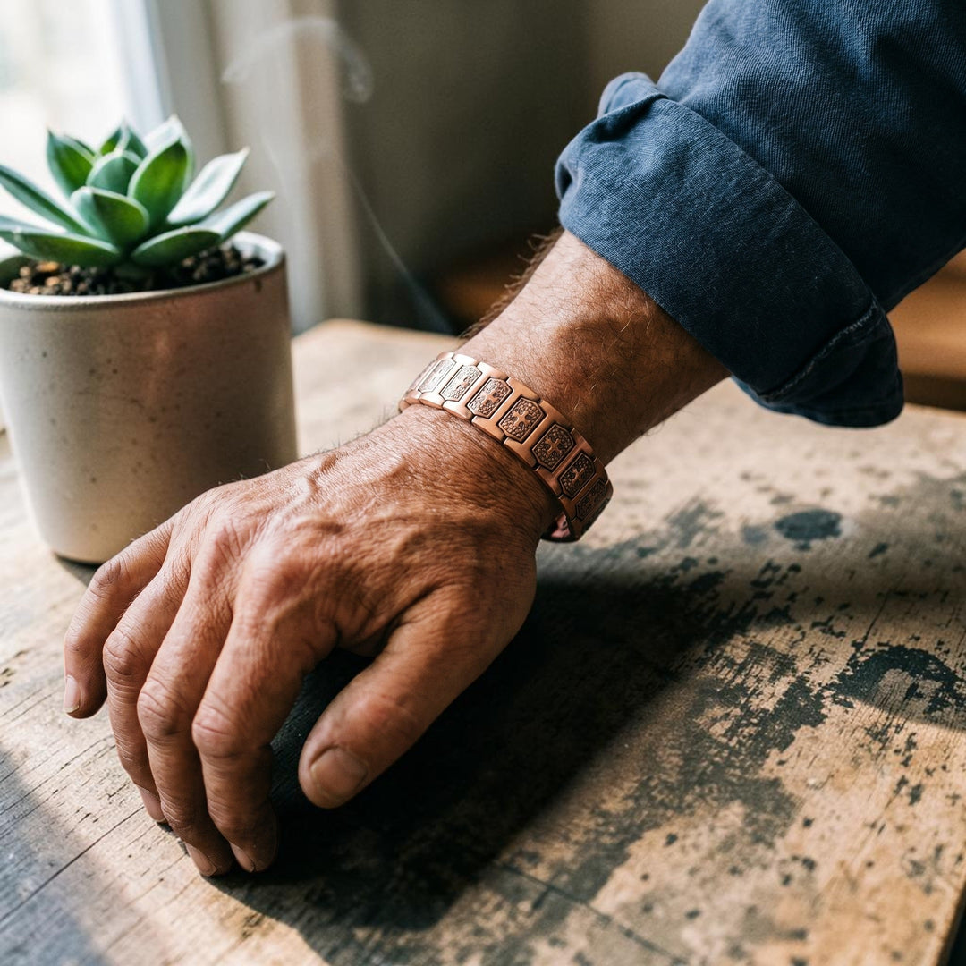 Bracelet en cuivre pour homme Ella&