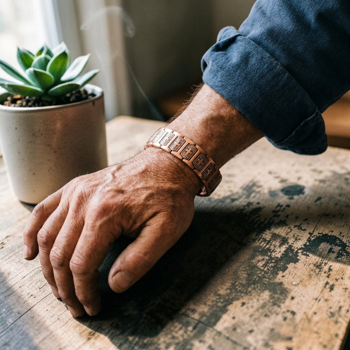 Bracelet en cuivre pour homme Ella&