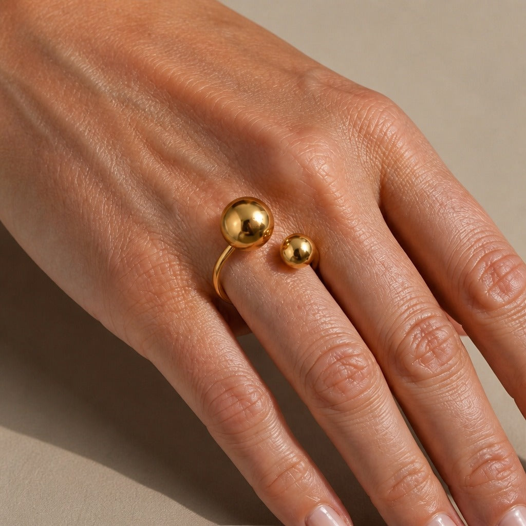 Bague Sphère Dorée Camille