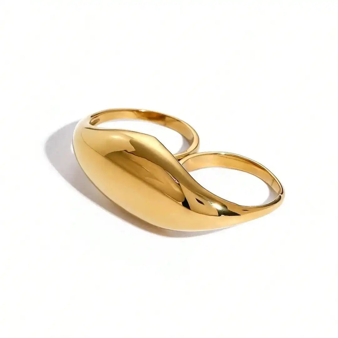 Bague Double en Or Éternelle