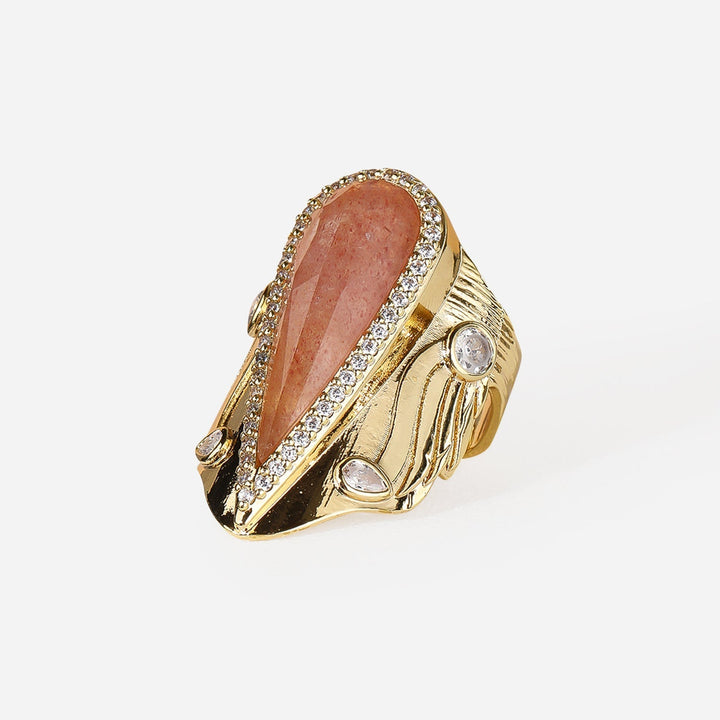 Bague Halo en Goutte Iconique