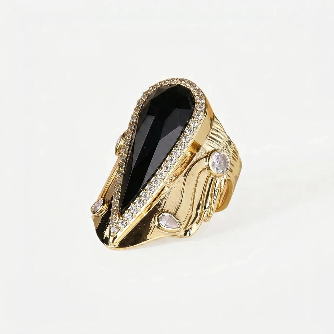 Bague Halo en Goutte Iconique