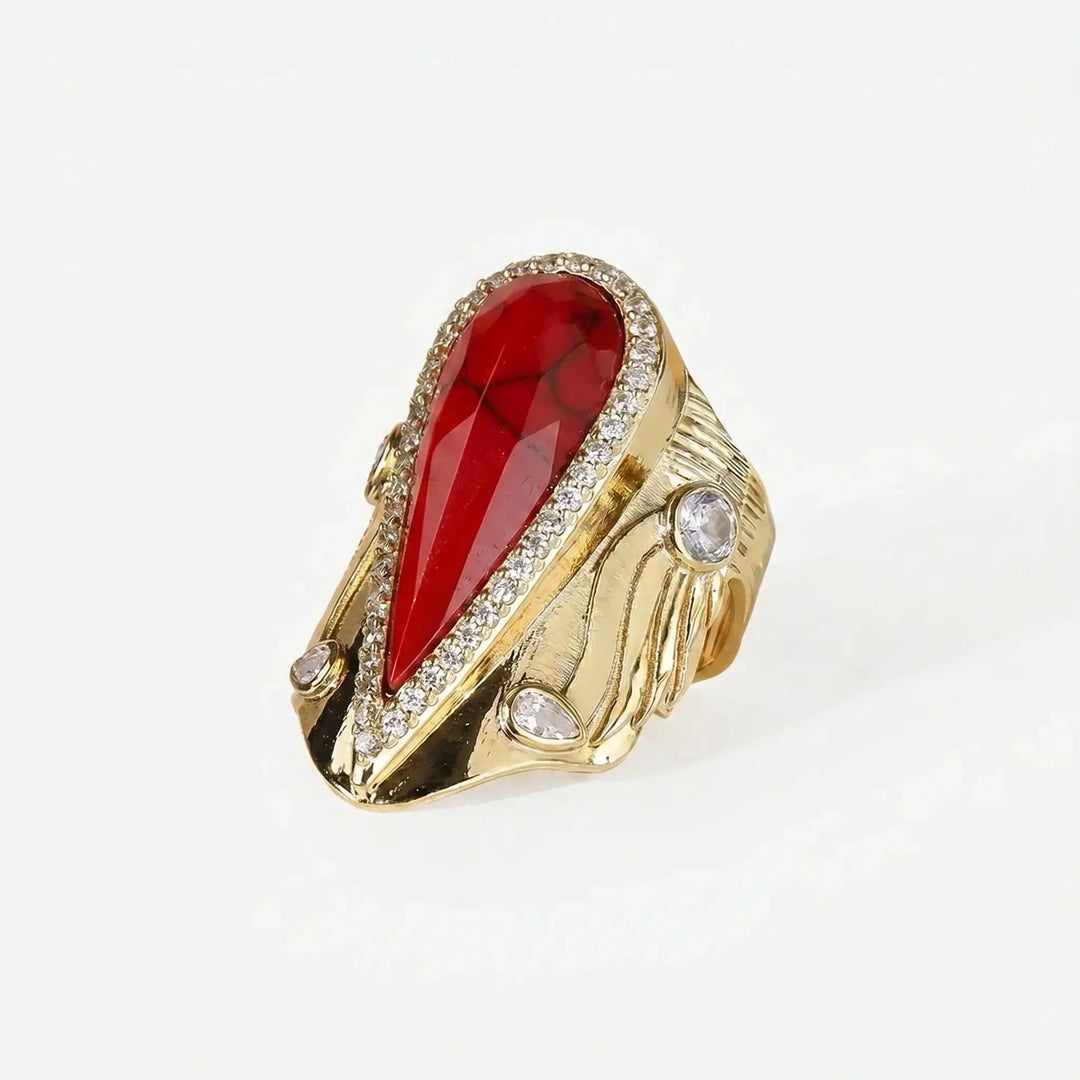 Bague Halo en Goutte Iconique