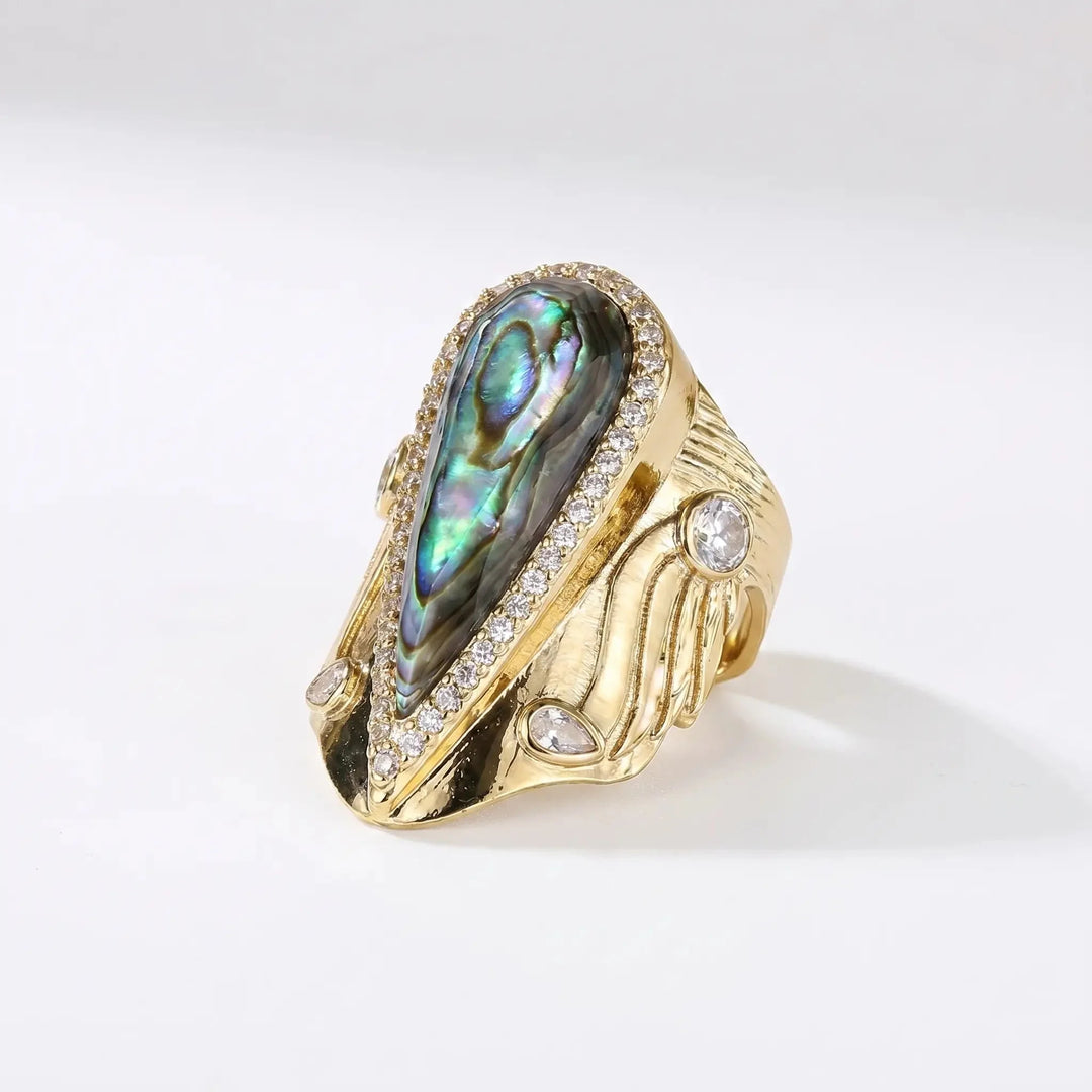 Bague Halo en Goutte Iconique