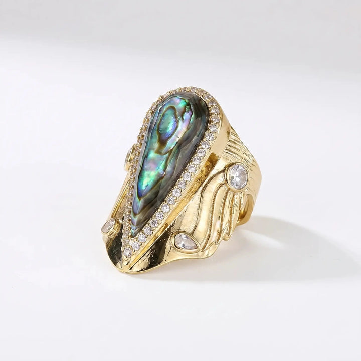 Bague Halo en Goutte Iconique