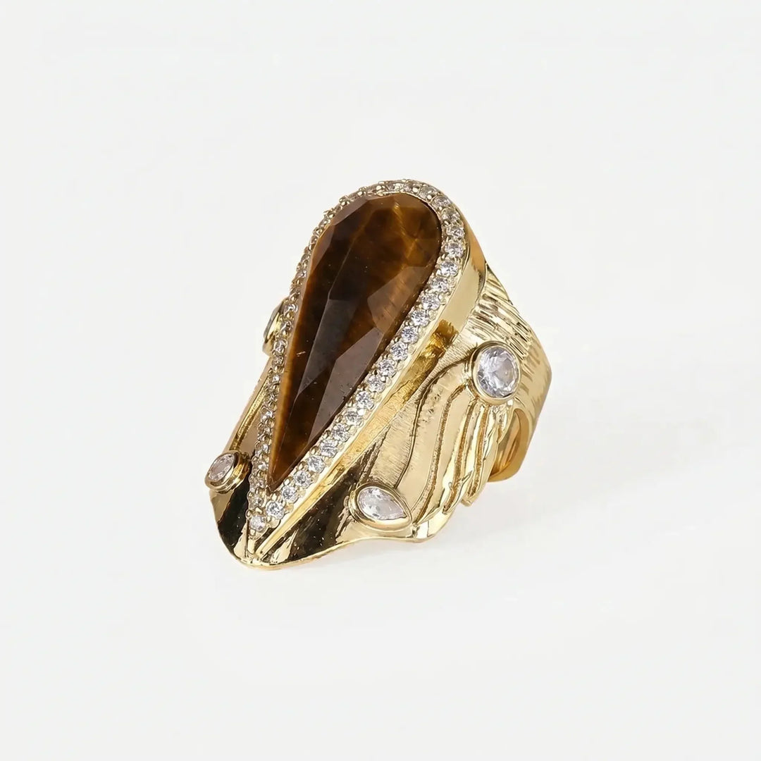 Bague Halo en Goutte Iconique