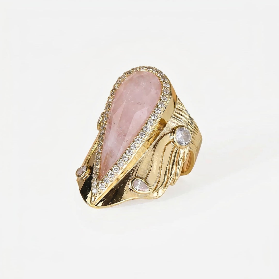 Bague Halo en Goutte Iconique