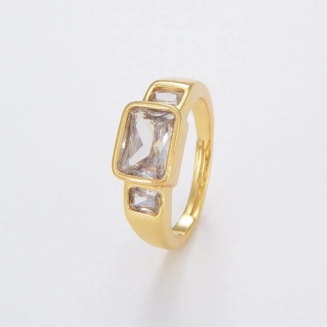 Bague de Luxe en Zirconium Contrasté