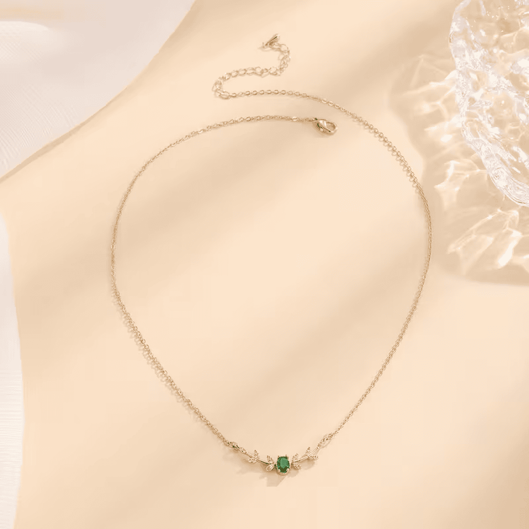 Collier Émeraude Laurel Bloom