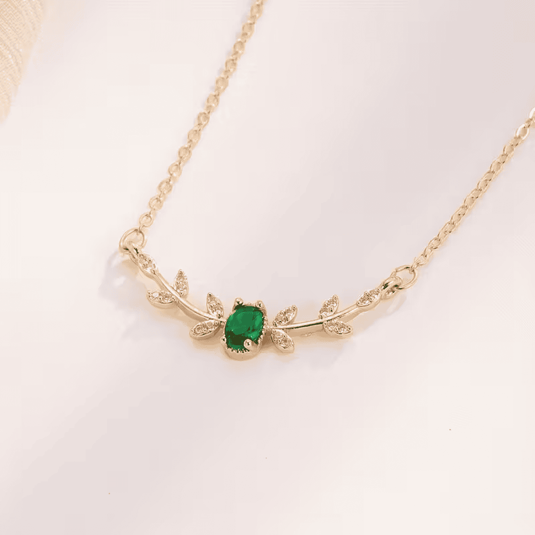Collier Émeraude Laurel Bloom