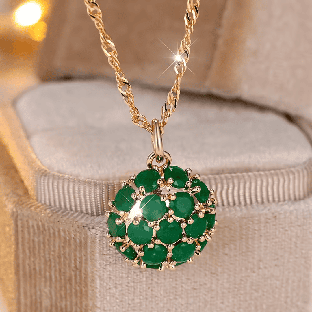 Collier Émeraude Céleste