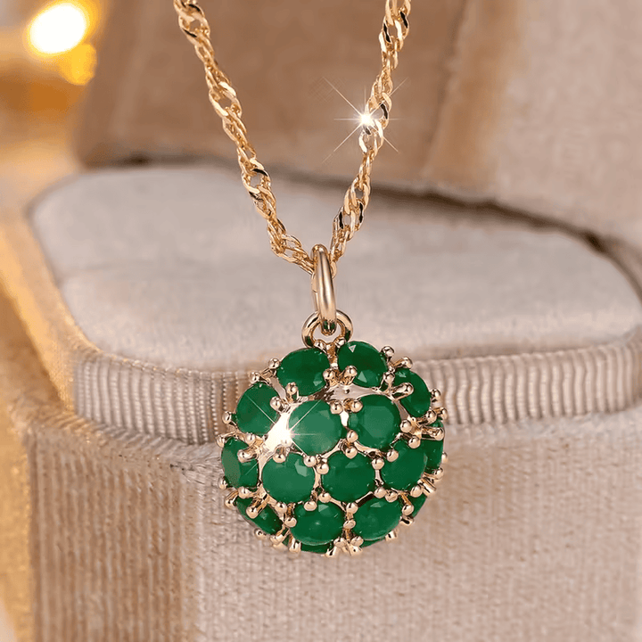 Collier Émeraude Céleste