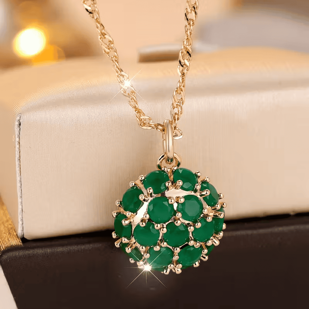 Collier Émeraude Céleste