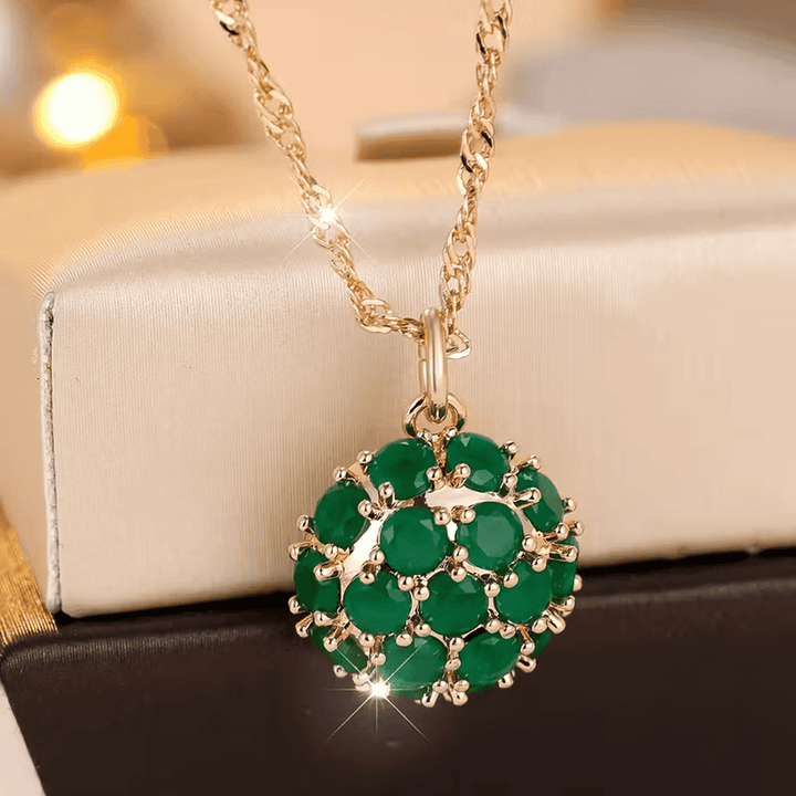Collier Émeraude Céleste