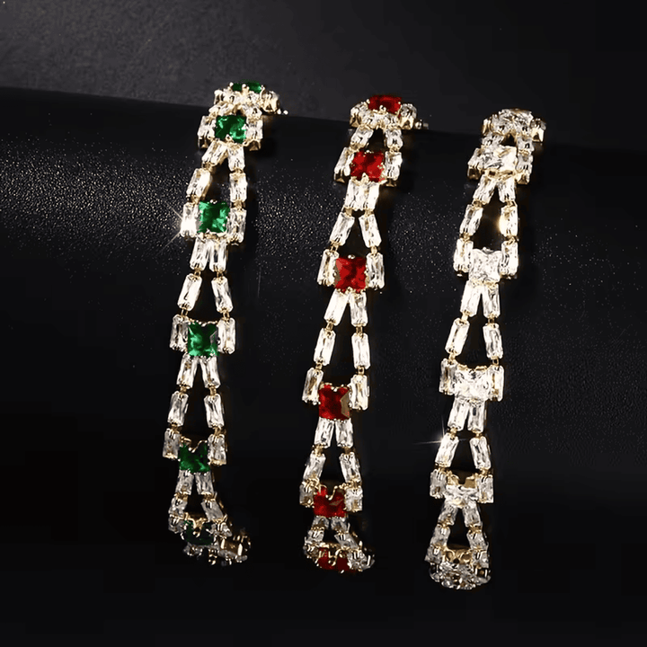 Bracelet Émeraude Baguette Royale