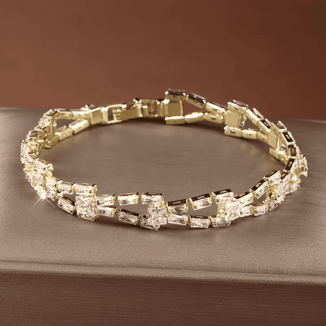 Bracelet Émeraude Baguette Royale