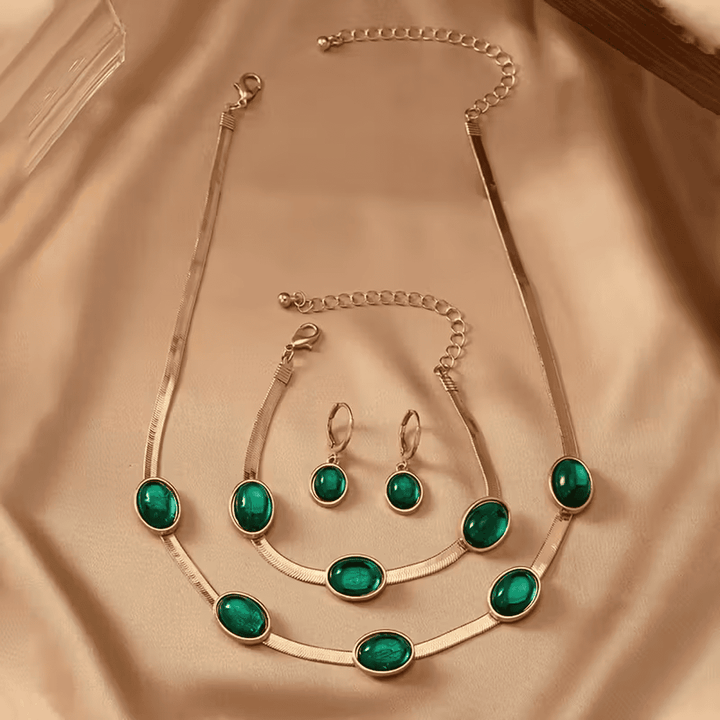Ensemble de Bijoux Grâce Verdoyante
