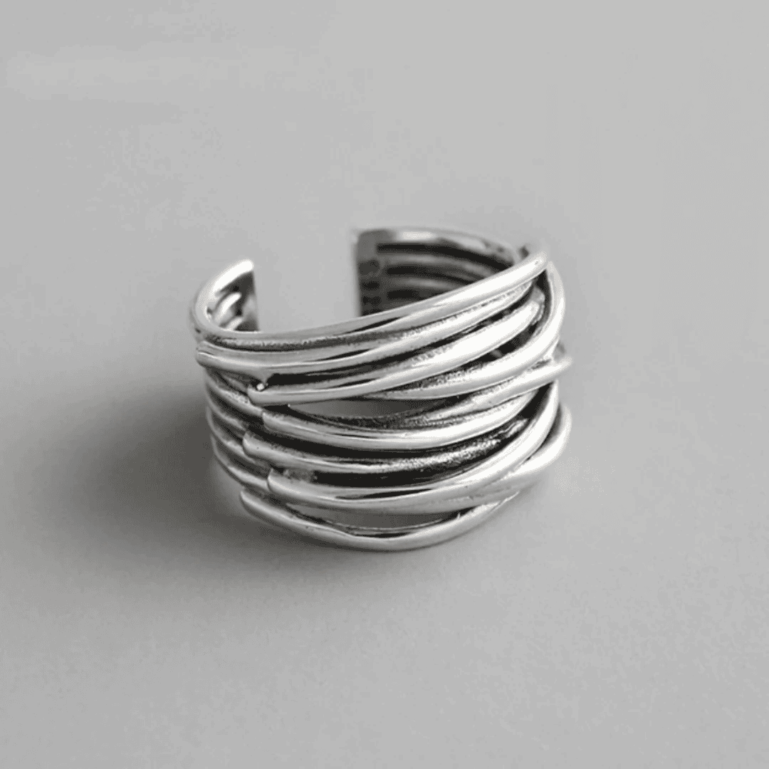 Bague Vintage à Double Étage