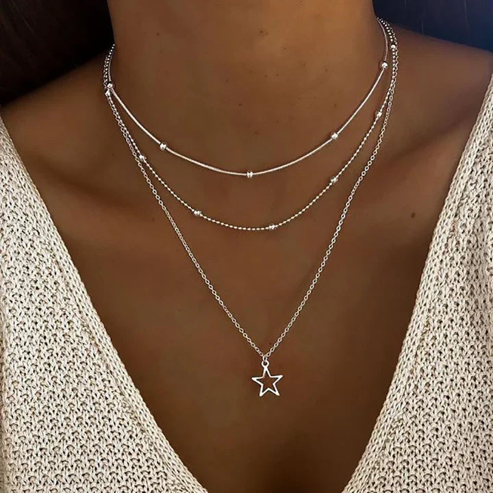 Collier en Argent Vintage Star