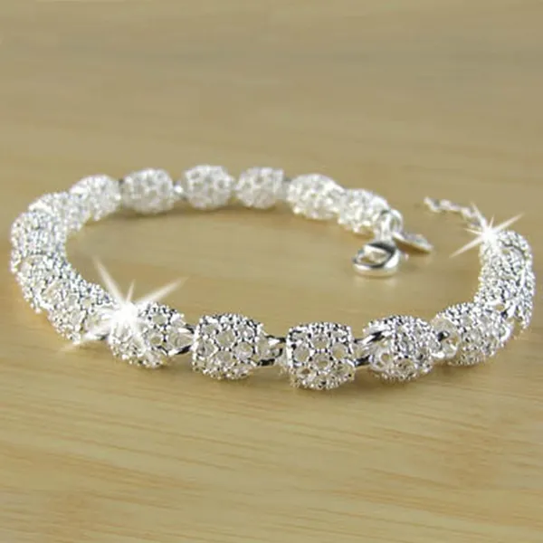 Bracelet Élégant en Argent Poli