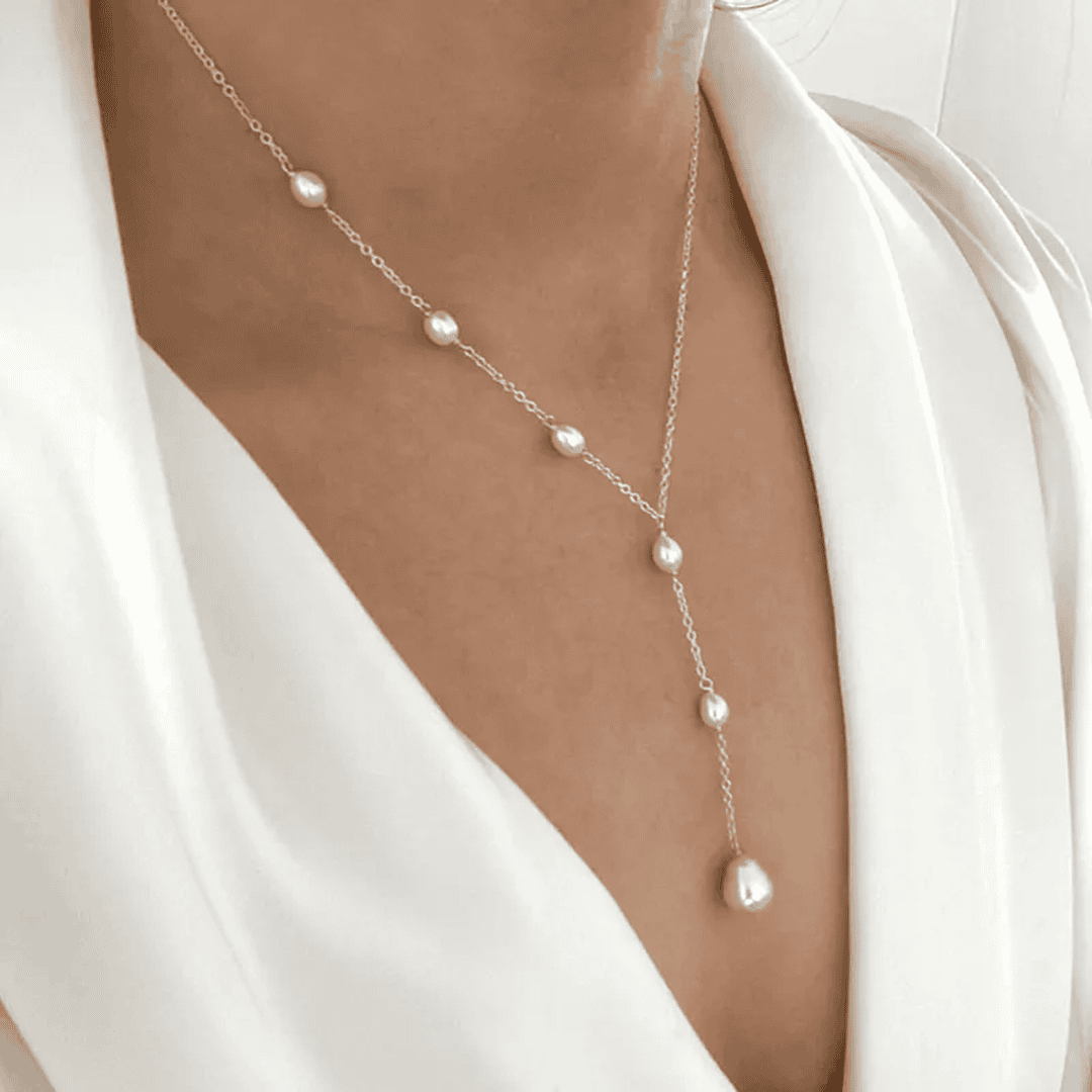 Collier Pendentif en Perles au Style Vintage