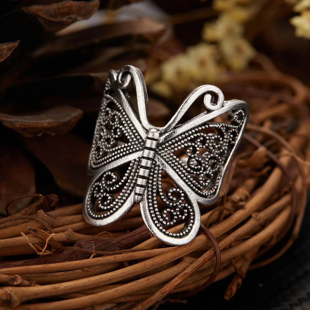 Bague Vintage en Argent Papillon