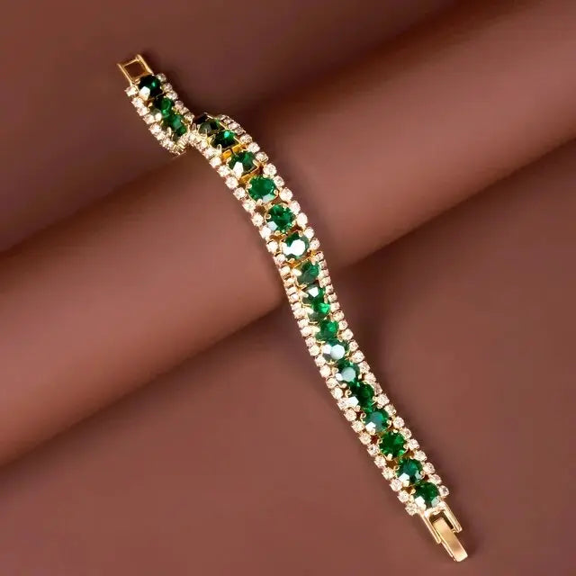 Bracelet Émeraude et Or
