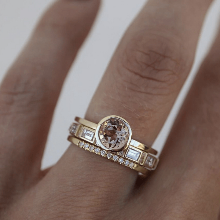 Solitaire Ring in Gold with Setting