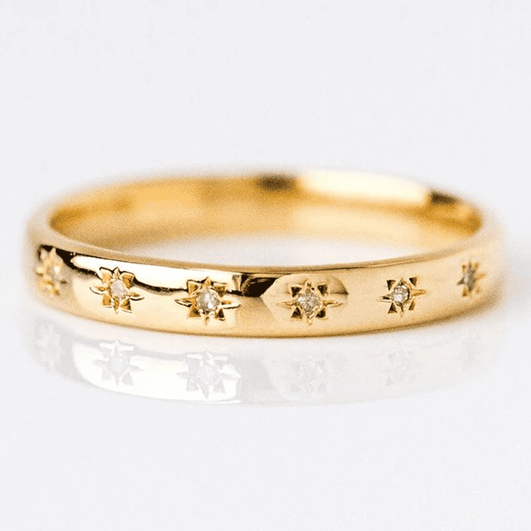 Bague Vintage en Or et Zircon Cubique